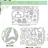 Basketball Theme Carbon Steel Cutting Dies Stencils DIY-WH0309-1389-2