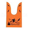 100Pcs Rabbit Shaped Halloween Candy Plastic Bags ABAG-U001-02A-2