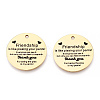 201 Stainless Steel Pendants STAS-T064-37G-15-2