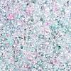 Spray Painted Glass Seed Beads SEED-T007-08G-2