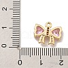 Brass Micro Pave Cubic Zirconia Charms KK-U037-18G-01-3