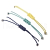 3Pcs Constellations Adjustable Nylon Cord Braided Bead Bracelets for Women Men BJEW-JB11325-06-5