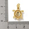 Brass Micro Pave Cubic Zirconia Pendants KK-N254-129B-G-3