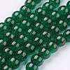 Spray Painted Crackle Glass Beads Strands CCG-Q001-6mm-17-1