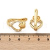 Brass Micro Pave Clear Cubic Zirconia Clip-on Earrings EJEW-F895-22B-G-5