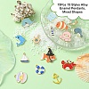 15Pcs 15 Styles Alloy Enamel Pendants ENAM-YW0003-90-4