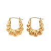 Ion Plating(IP) 304 Stainless Steel Stud Earrings for Women EJEW-N055-22G-1