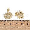 Brass Micro Pave Cubic Zirconia Pendants KK-C093-11G-3