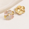 Sweet Zinc Alloy Flower Stud Earrings for Date Valentine's Day Gift WA0186-3