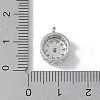 Rack Plating Brass Micro Pave Cubic Zirconia Tube Bails KK-A220-08P-3