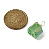 Electroplated Natural Quartz Nuggets Pendants PALLOY-JF02931-2