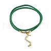Nylon Milan Cord Necklace Making MAK-M028-01G-02-2