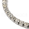 304 Stainless Steel Rhinestone Cup Chain Bracelets BJEW-S002-01B-2