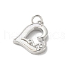 Brass Pave Natural White Shell Pendants KK-S522-08D-P-2