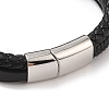 Braided Microfiber Leather Multi-strand Bracelets BJEW-B096-07C-3
