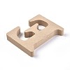 Letter Unfinished Wood Slices DIY-WH0162-62E-2