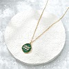 304 Stainless Steel Micro Pave Cubic Zirconia constellation Pendant Necklaces NJEW-R021-01G-11-2