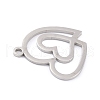 Non-Tarnish 201 Stainless Steel Pendants STAS-K003-03P-3