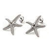 Non-Tarnish 304 Stainless Steel Stud Earrings Findings STAS-G317-08P-1