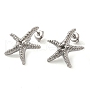 304 Stainless Steel Stud Earrings Findings STAS-G317-08P-1