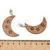 Poplar Wood with Crystal Glass Pendants FIND-Z048-07-3