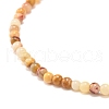 Mini Natural Crazy Agate Beaded Stretch Bracelets BJEW-JB07669-03-4