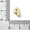 Brass Micro Pave Cubic Zirconia Letter Multi-Strand Links KK-D295-32G-16-3