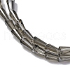Transparent Electroplate Glass Beads Strands EGLA-H107-02A-PL01-3