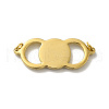 PVD Vacuum Plating 304 Stainless Steel Connector Charms STAS-M311-18G-2
