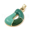 Alloy Enamel Pendants ENAM-S023-01G-D-3