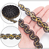15 Yards Sparkle Polyester Lace Ribbon OCOR-WH0003-033B-3