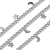 304 Stainless Steel Curb Chains CHS-G041-02P-03-1