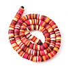 Handmade Polymer Clay Beads Strands CLAY-R089-6mm-T02B-20-7