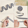 Polyester Twill Striped Piping Ribbon FIND-WH0424-03A-4