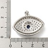 Brass Micro Pave Cubic Zirconia Pendants KK-P250-30P-3