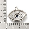 Brass Micro Pave Cubic Zirconia Pendants KK-P250-30P-3