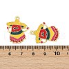 Cinco De Mayo Theme Alloy Enamel Pendants ENAM-V001-05R-G-3