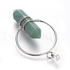 Natural Green Aventurine Big Double Terminated Pointed Pendants G-G771-A05-3