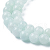 Natural Yellow Jade Beads Strands X-G-G598-6mm-YXS-20-5