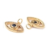 Brass Micro Pave Cubic Zironia Pendants KK-D065-11G-3