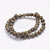 Natural Tibetan Striped Pattern dZi Agate Beads Strands G-F354-13-3