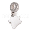 Non-Tarnish 304 Stainless Steel European Dangle Charms STAS-I194-03P-2
