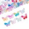 40Pcs 8 Colors Electroplate Transparent Acrylic Pendants PACR-CJ0001-16-4