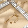 304 Stainless Steel Snake Chain Slider Bracelets for Women BJEW-R013-01G-2