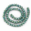 Electroplate Glass Beads Strands X-EGLA-A034-P8mm-B20-2