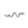 Brass Micro Pave Clear Cubic Zirconia Pendants KK-S505-03P-03-2
