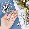 12 Pair 4 Style 304 Stainless Steel Earring Cabochon Settings EJEW-AB00032-3