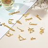 Golden Plated Alloy Cabochons PALLOY-OC0001-62G-7