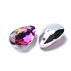 Faceted Teardrop Glass Pendants GLAA-O008-A24-3