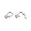925 Sterling Silver Fold Over Clasps STER-T007-107P-1